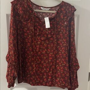 Sonoma Ruffle Top NWT